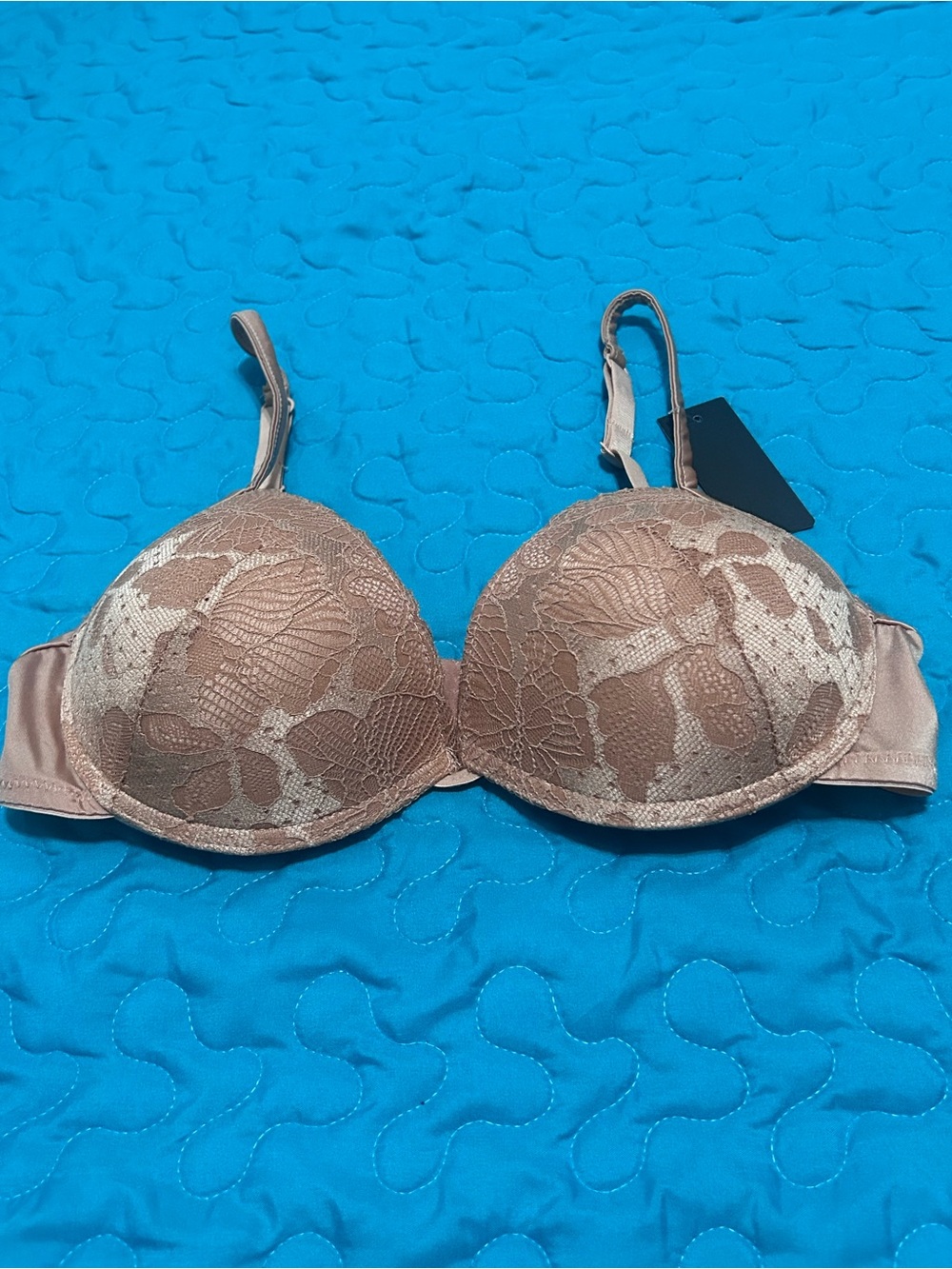 Youmita Lace Push-Up Bra in Taupe